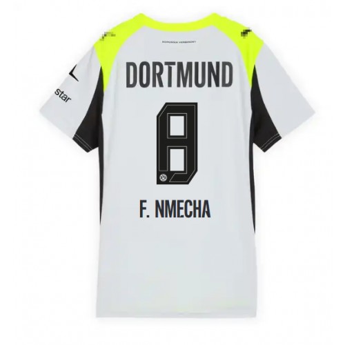 Borussia Dortmund Felix Nmecha #8 Bortatröja Dam 2025-26 Kortärmad Borussia Dortmund Felix Nmecha #8 Bortatröja Dam 2025-26 Kortärmad